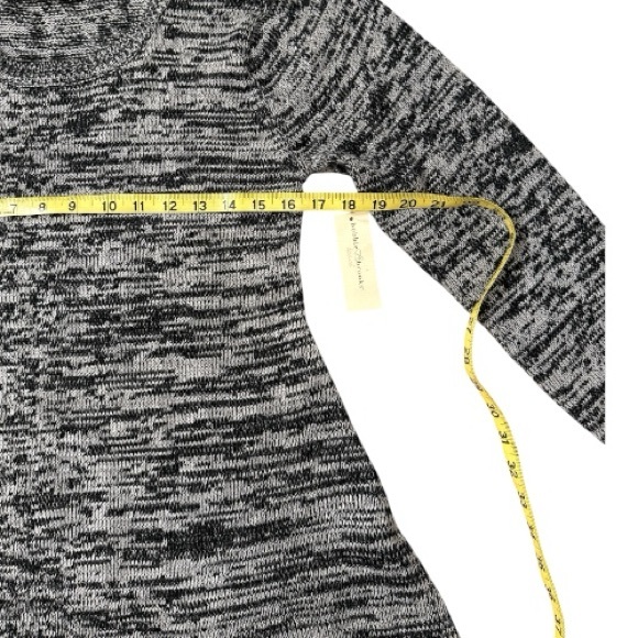 Bobbie Brooks Marled Knit‎ Sweater Dress Women’s Large Gray Black NWT - Picture 10 of 14